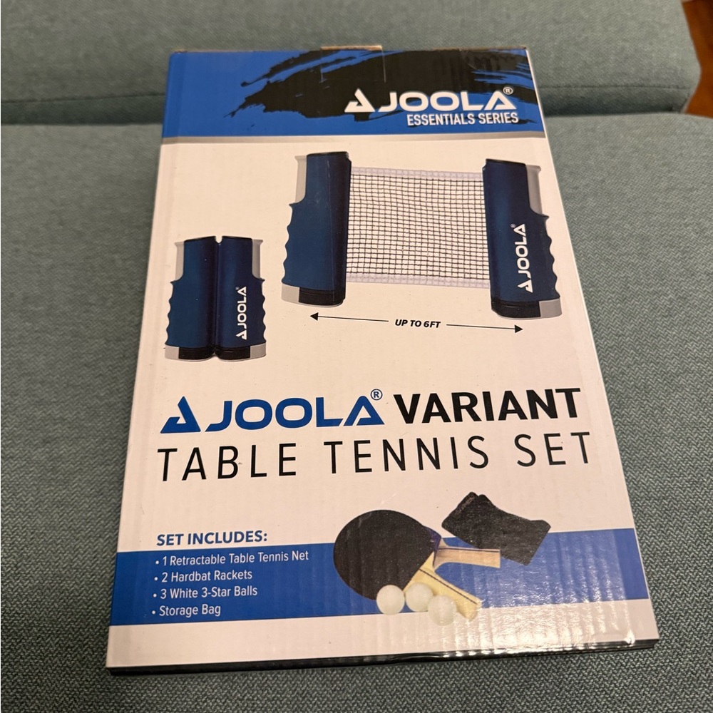 JOOLA Table Tennis Set with Net and Rackets